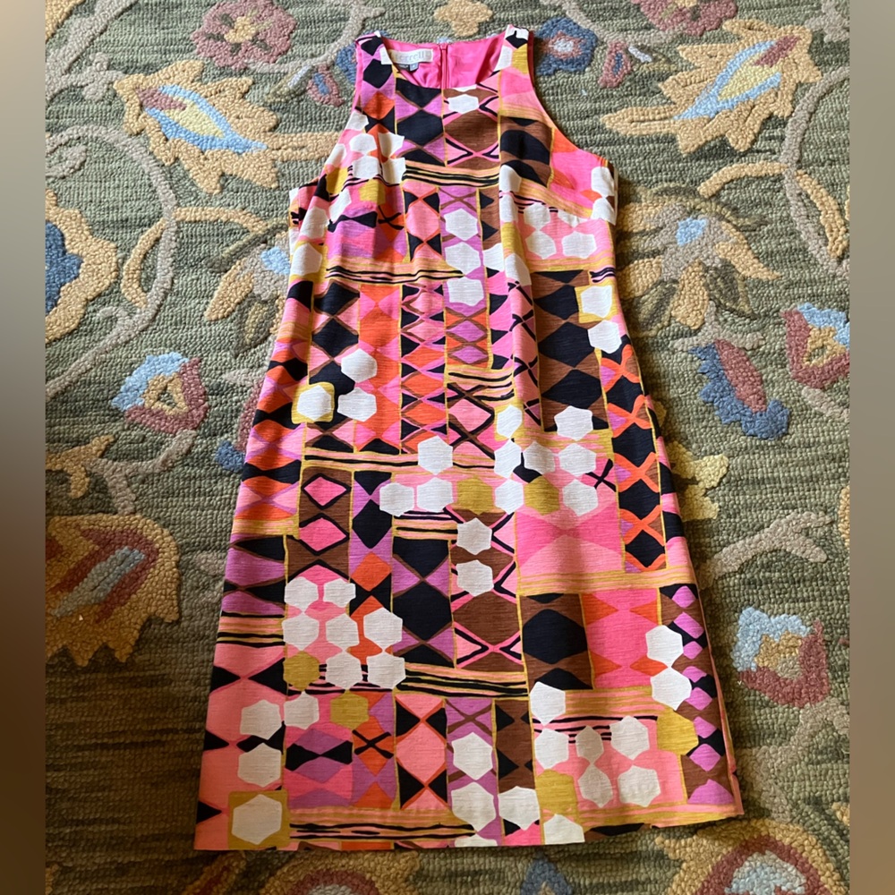 Colorful Geometric Midi Dress